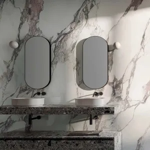 Charm Experience Calacatta Pink Marble Effect Porcelain Tile 60x120cm Polished