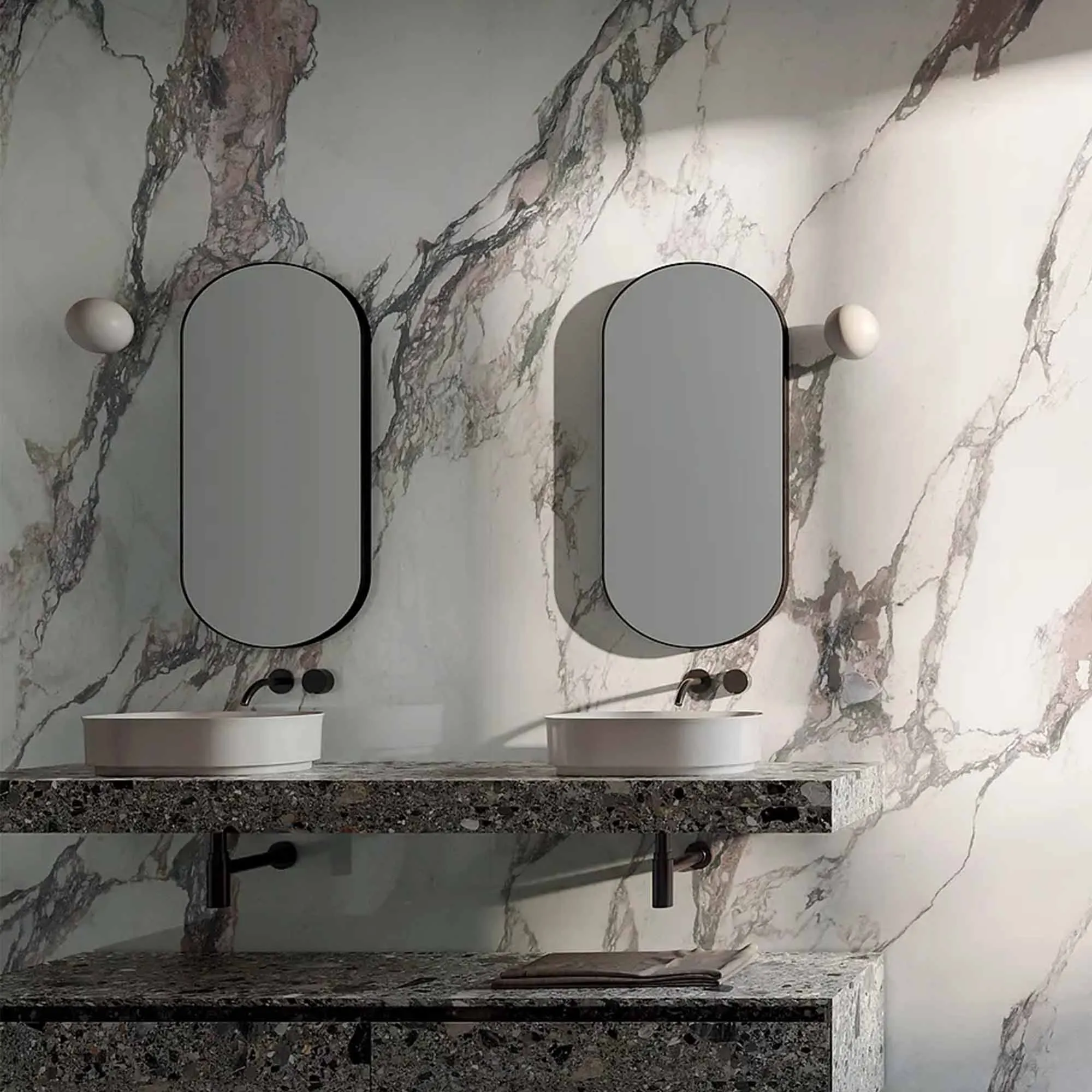 Charm Experience Calacatta Pink Marble Effect Porcelain Tile 60x120cm Polished