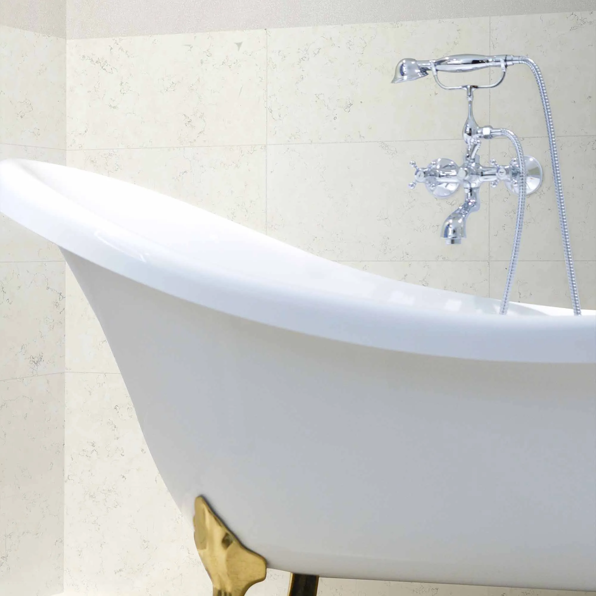 Chester Bianco di Asiago Marble Effect Porcelain Tile 30x60cm Matt