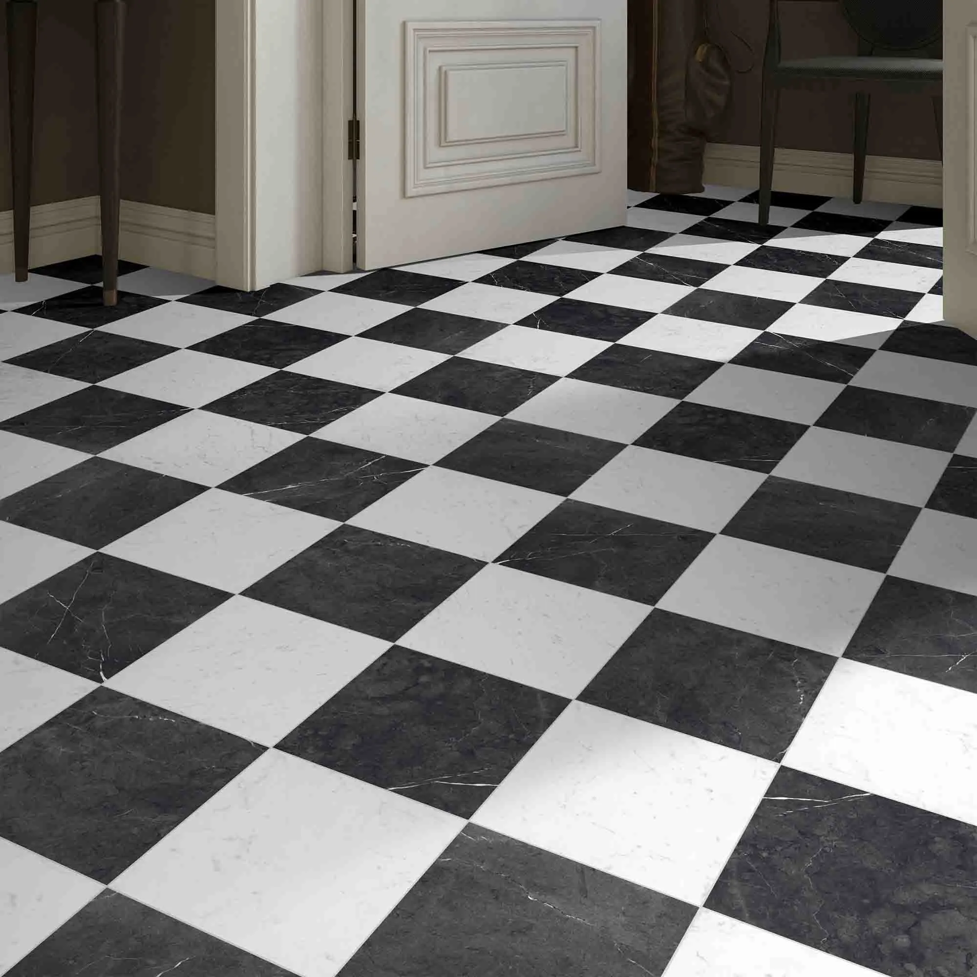 Chester Carrara Marble Effect Porcelain Tile 30x30cm Matt