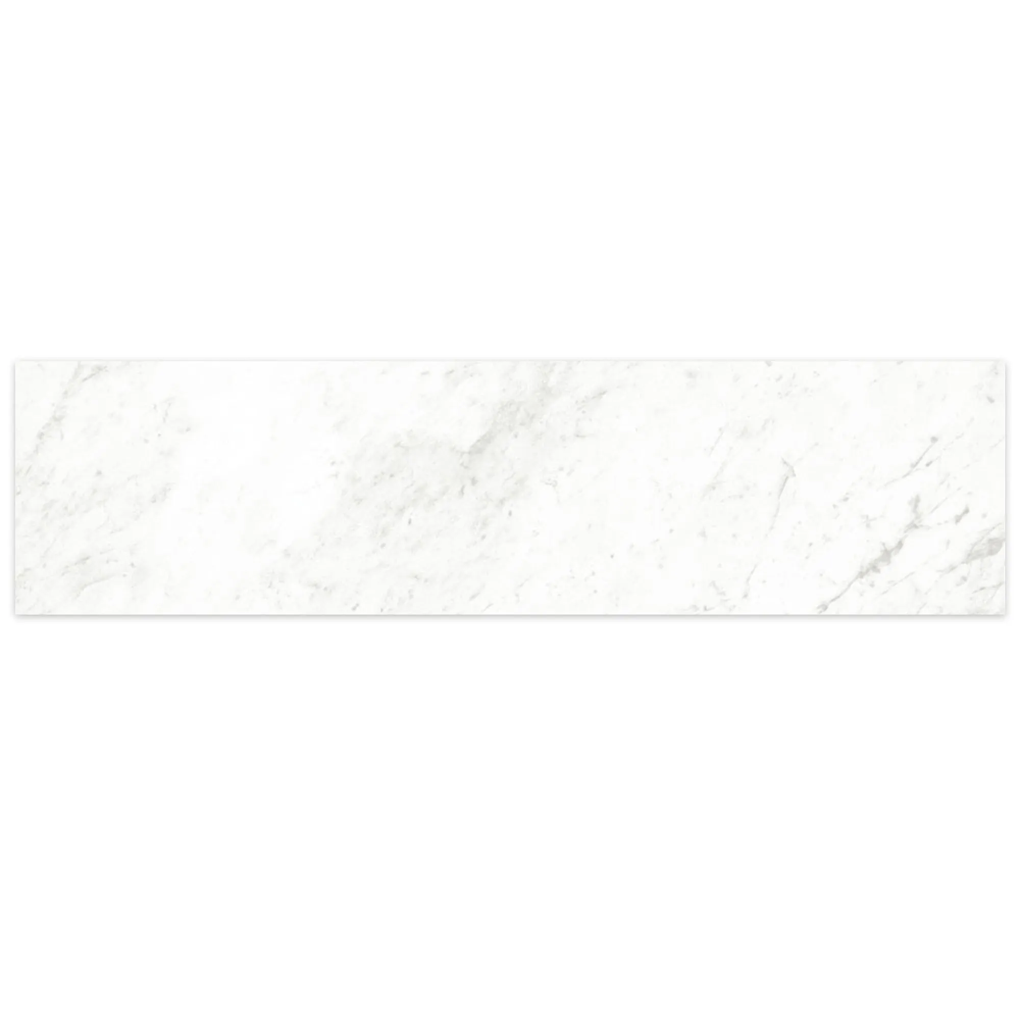 Chester Carrara Marble Effect Porcelain Tile 7.5x30cm Matt