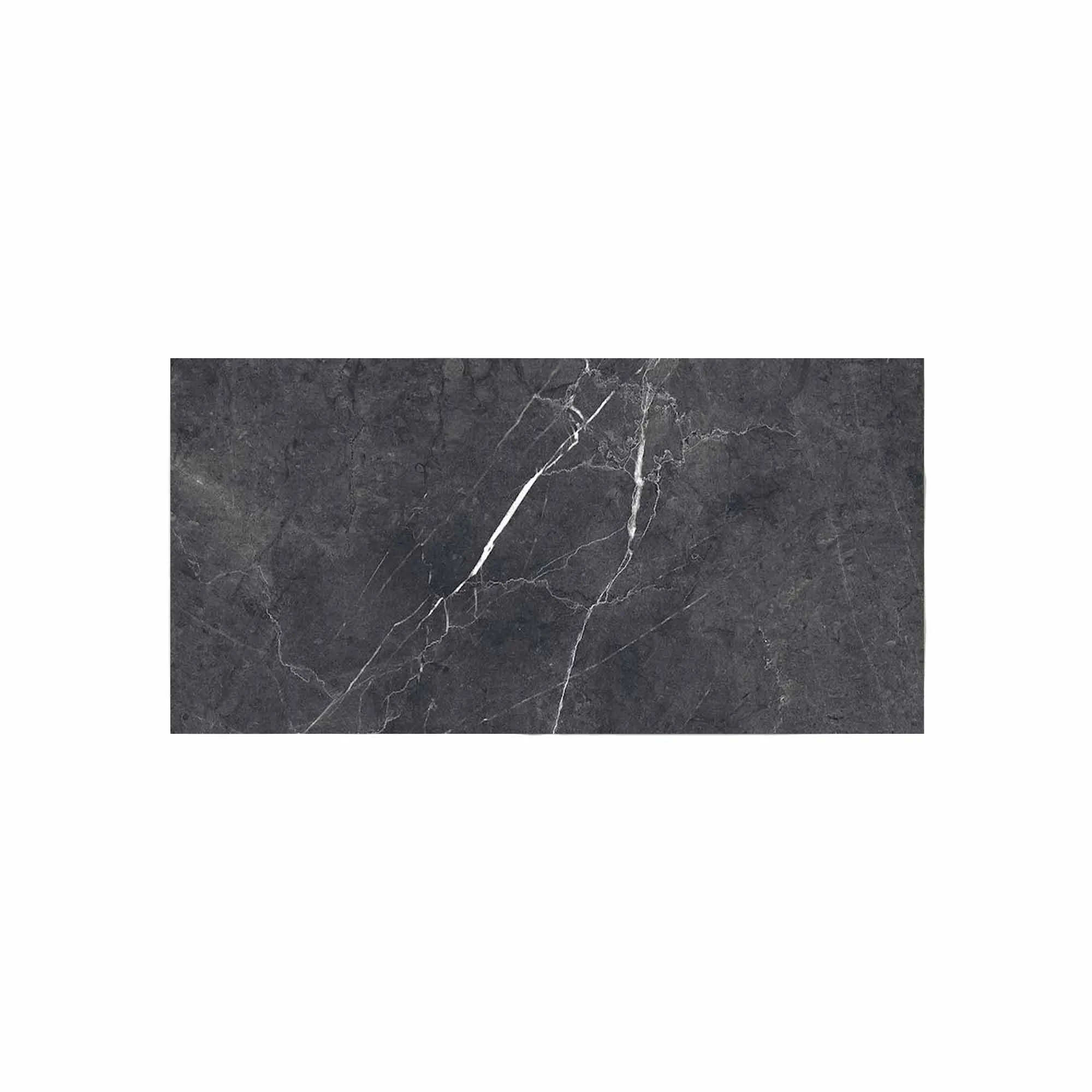 Chester Nero Marquina Marble Effect Porcelain Tile 7.5x15cm Matt