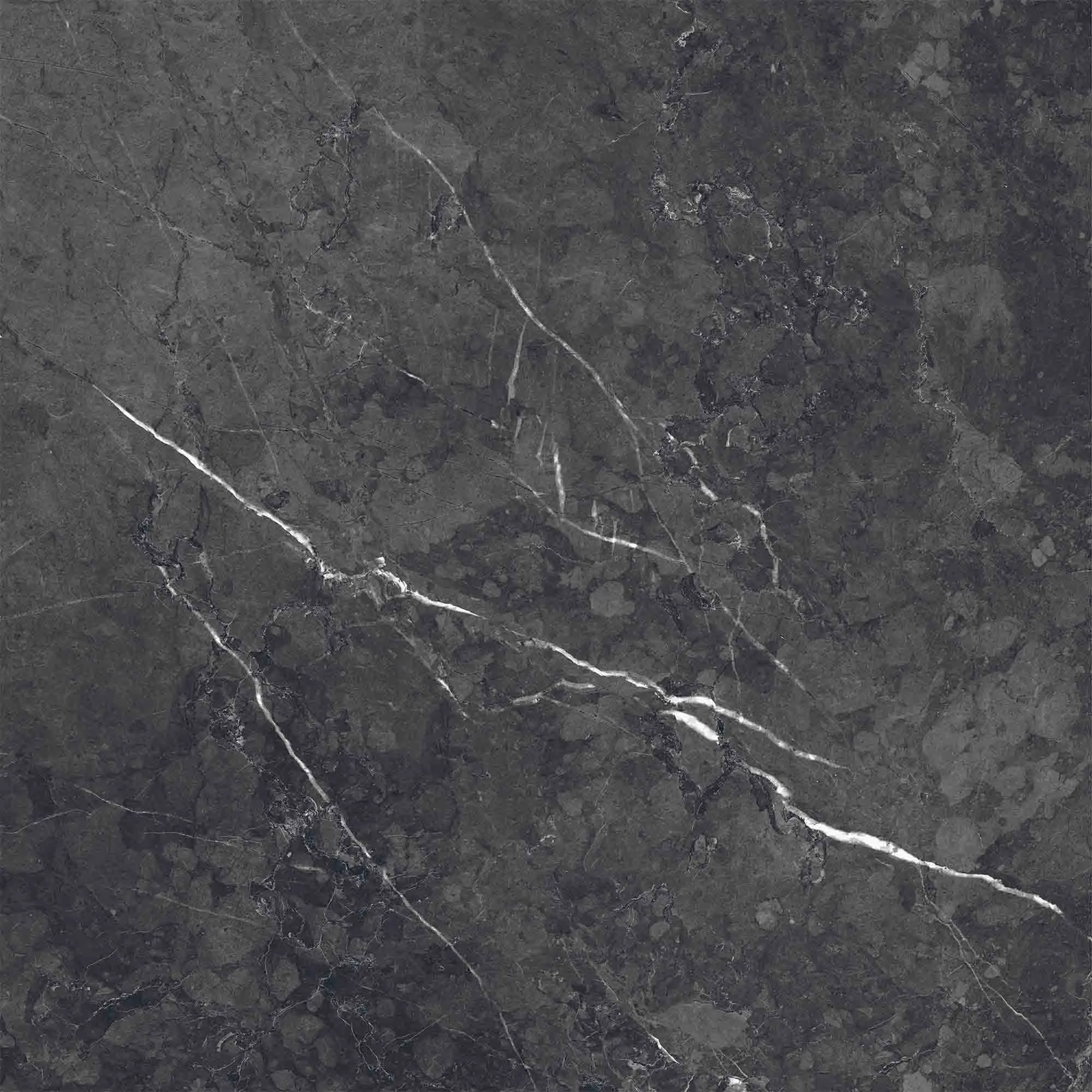 Chester Nero Marquina Marble Effect Porcelain Tile 7.5x7.5cm Matt
