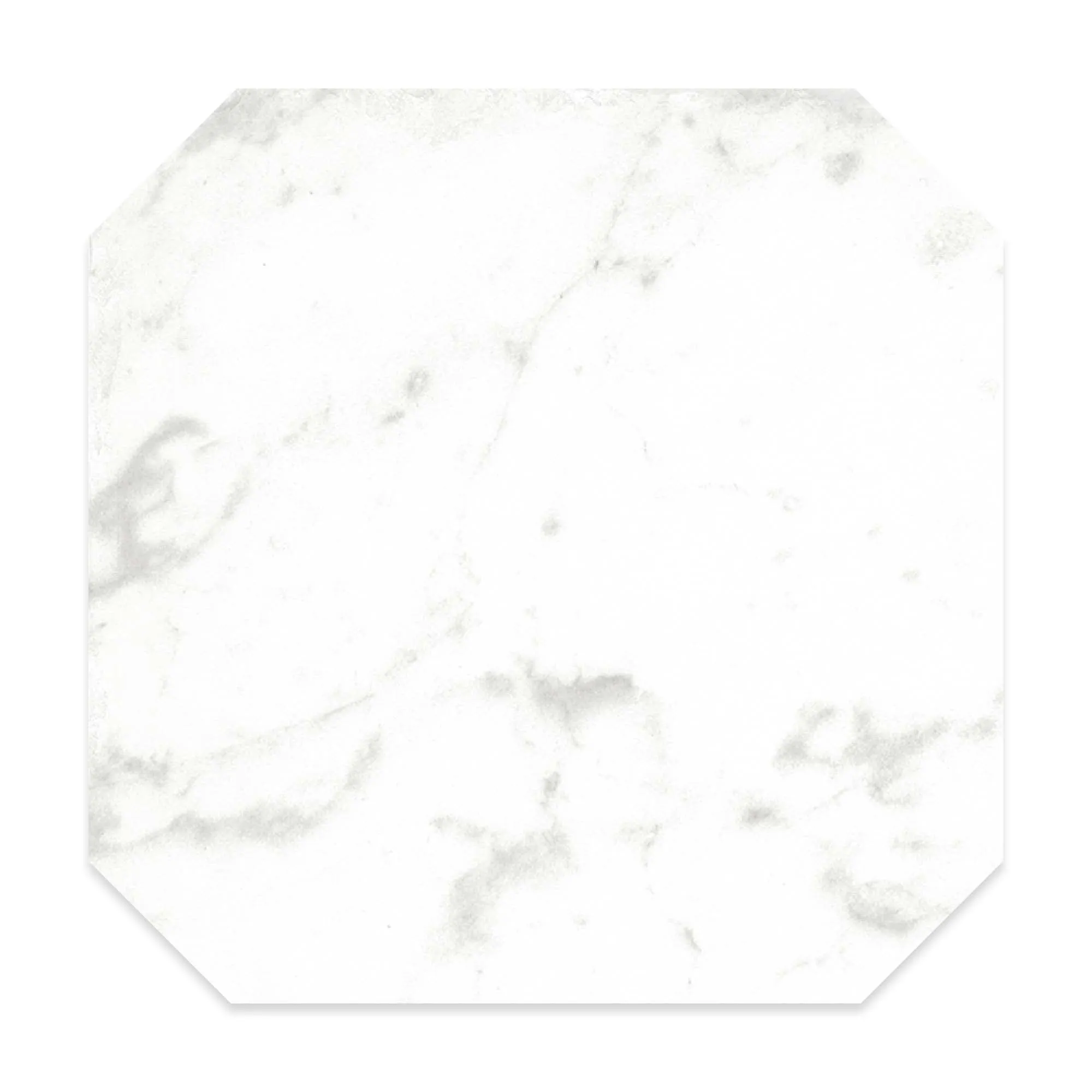 Chester Octagona Carrara Marble Effect Porcelain Tile 20x20cm Matt