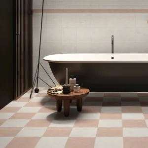 Chester Rosa Perlino Marble Effect Porcelain Tile 30x30cm Matt