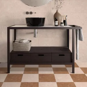 Chester Rosso Verona Marble Effect Porcelain Tile 30x30cm Matt