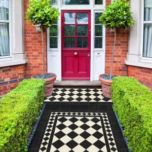 Classic Victorian White Porcelain Tile 10x10cm Matt