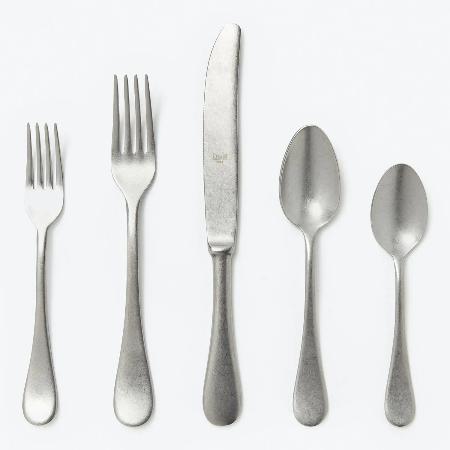 Classic Vintage Flatware, Pewter Finish