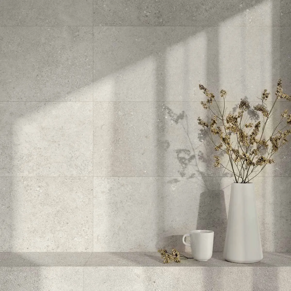 Cluny Silver Textured Wall Tile 33x100cm Matt