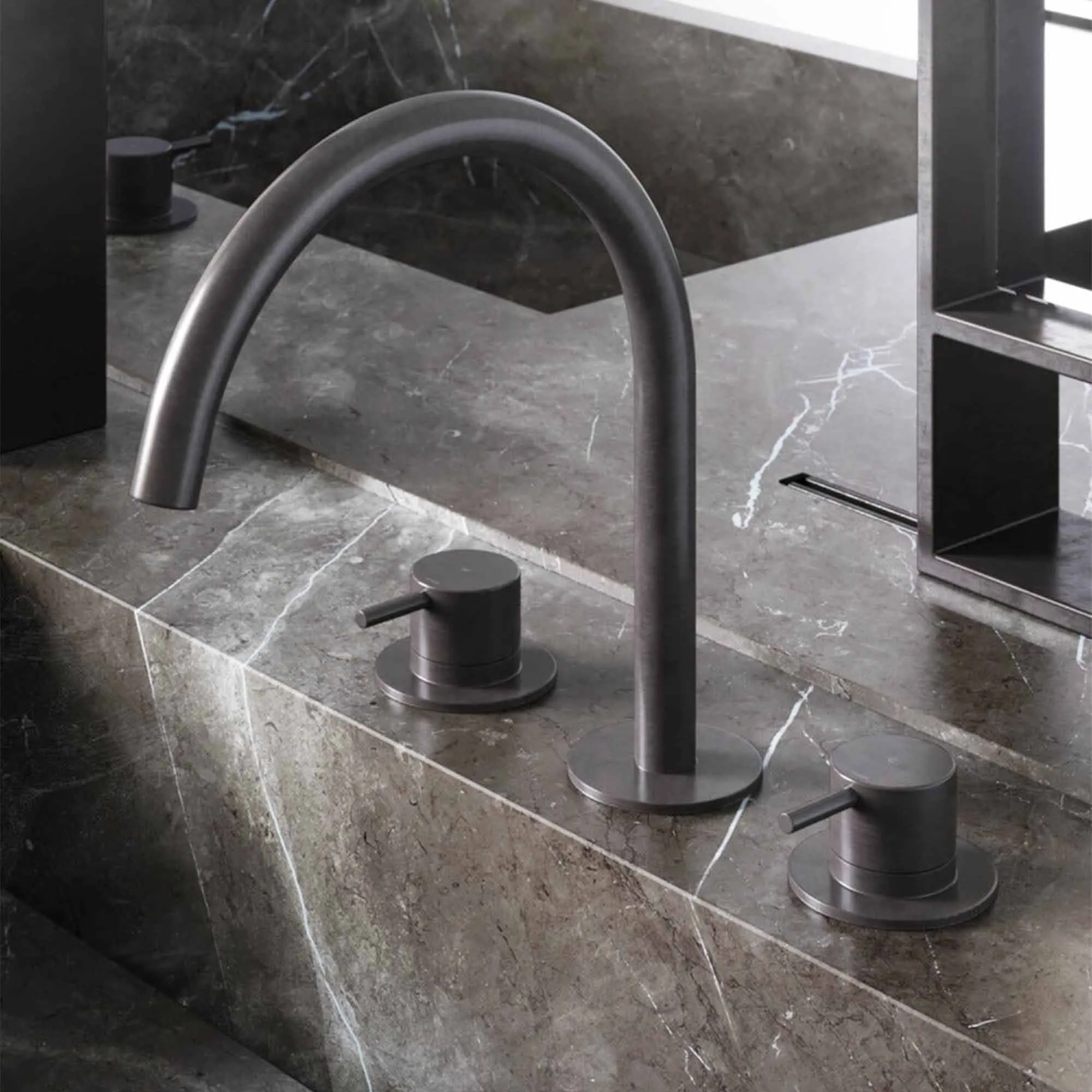Cobber 3 Hole Deck Mounted Basin Mixer Tap