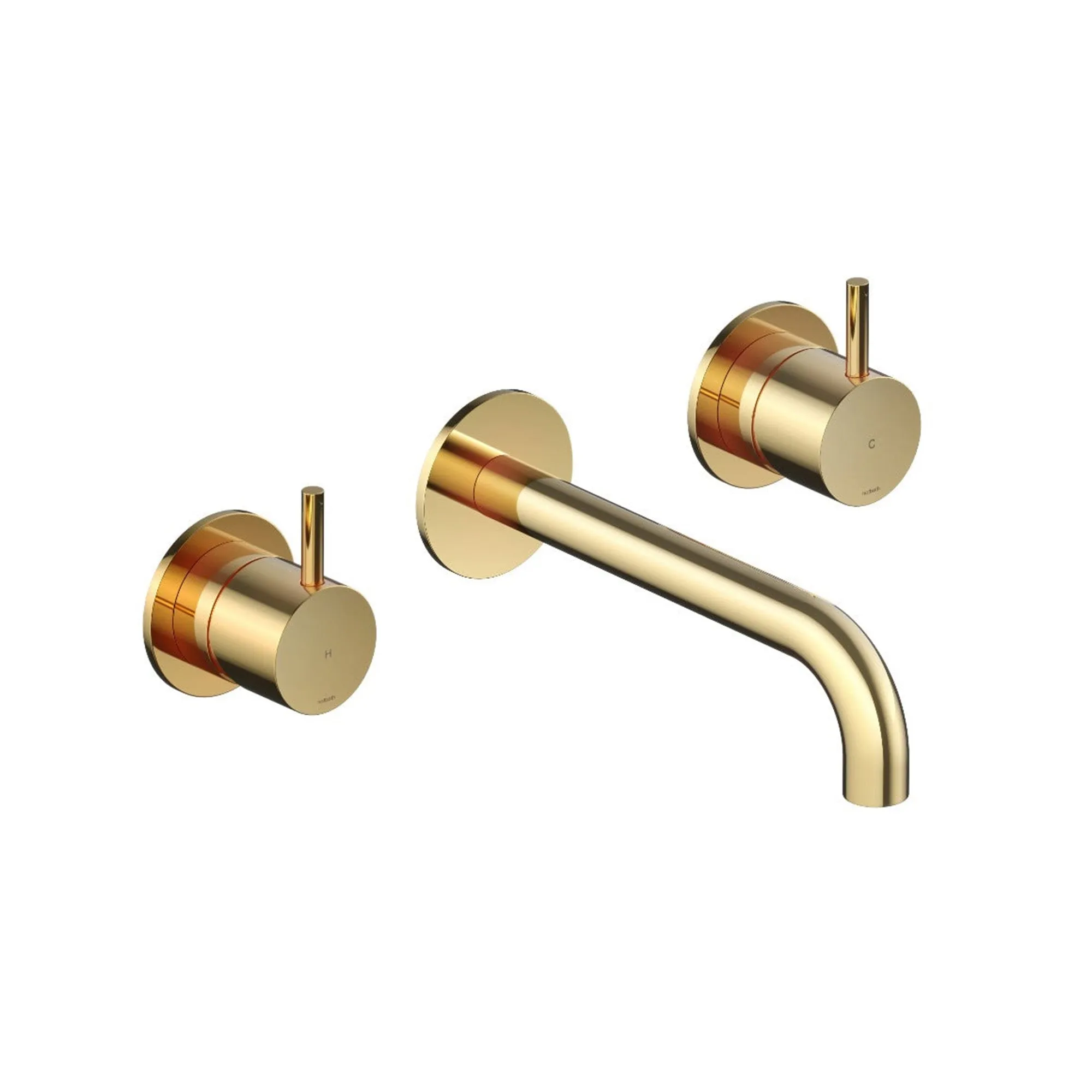 Cobber 3 Hole Wall Mounted Basin Mixer Tap