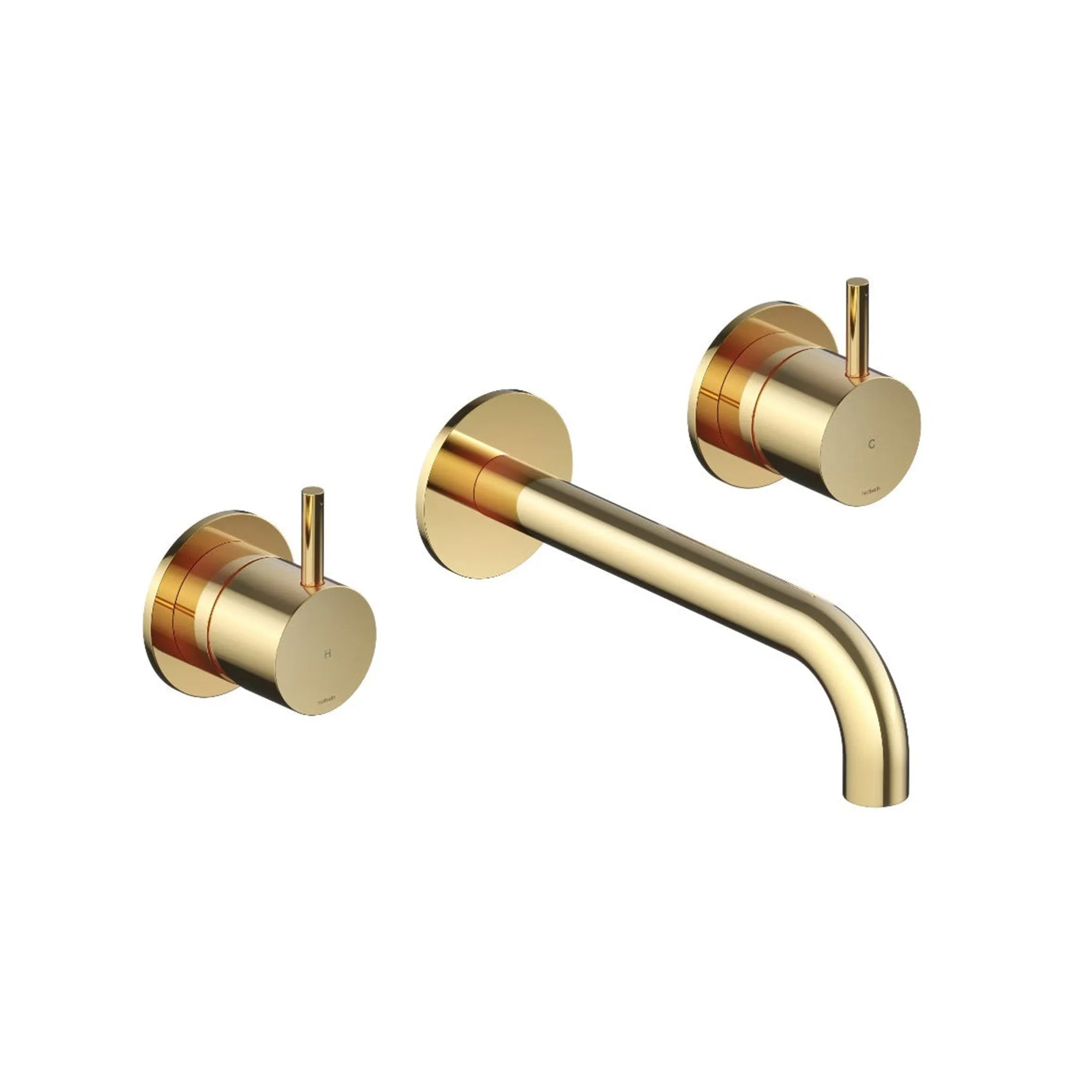 Cobber 3 Hole Wall Mounted Basin Mixer Tap