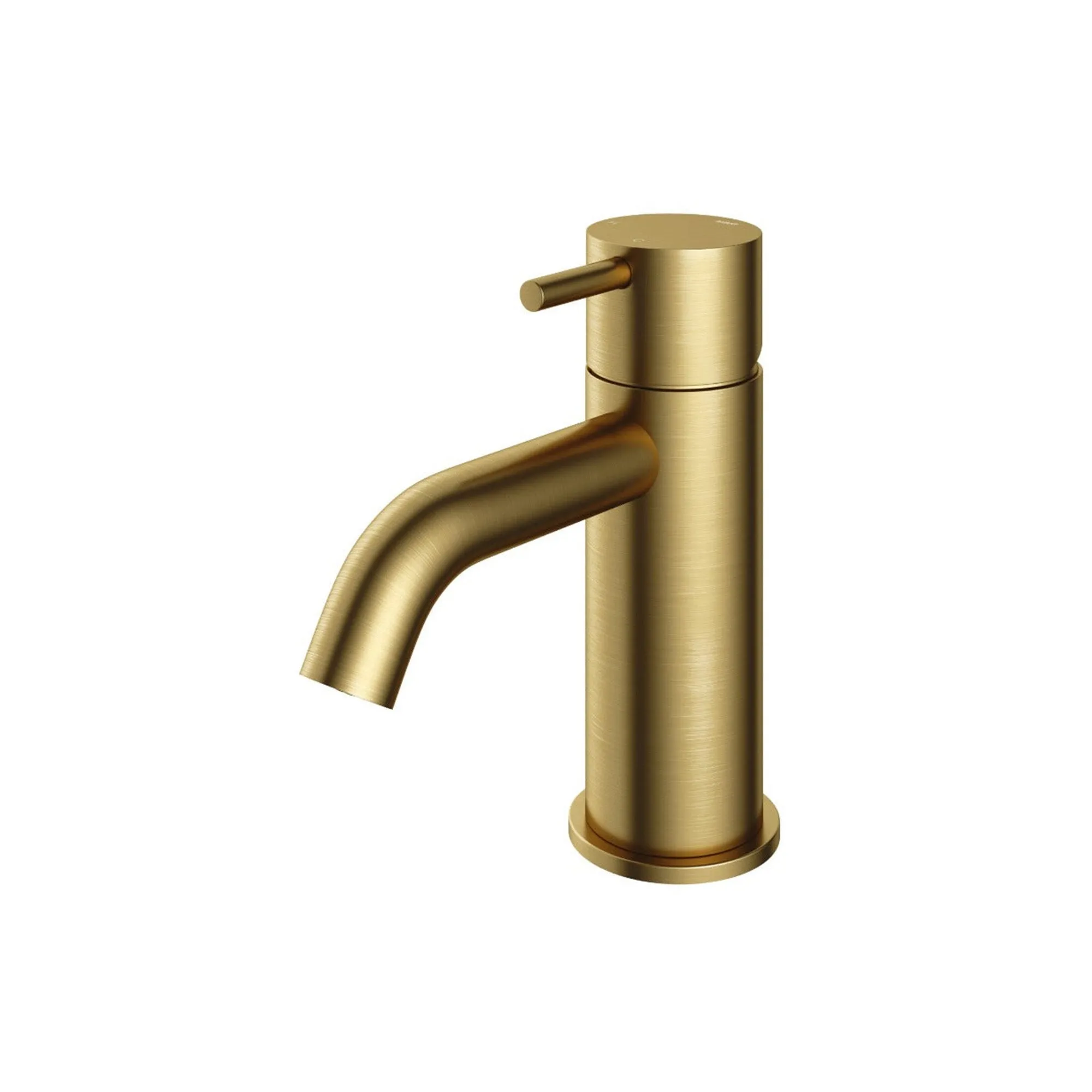 Cobber Basin Mixer Tap Curved Spout Monobloc