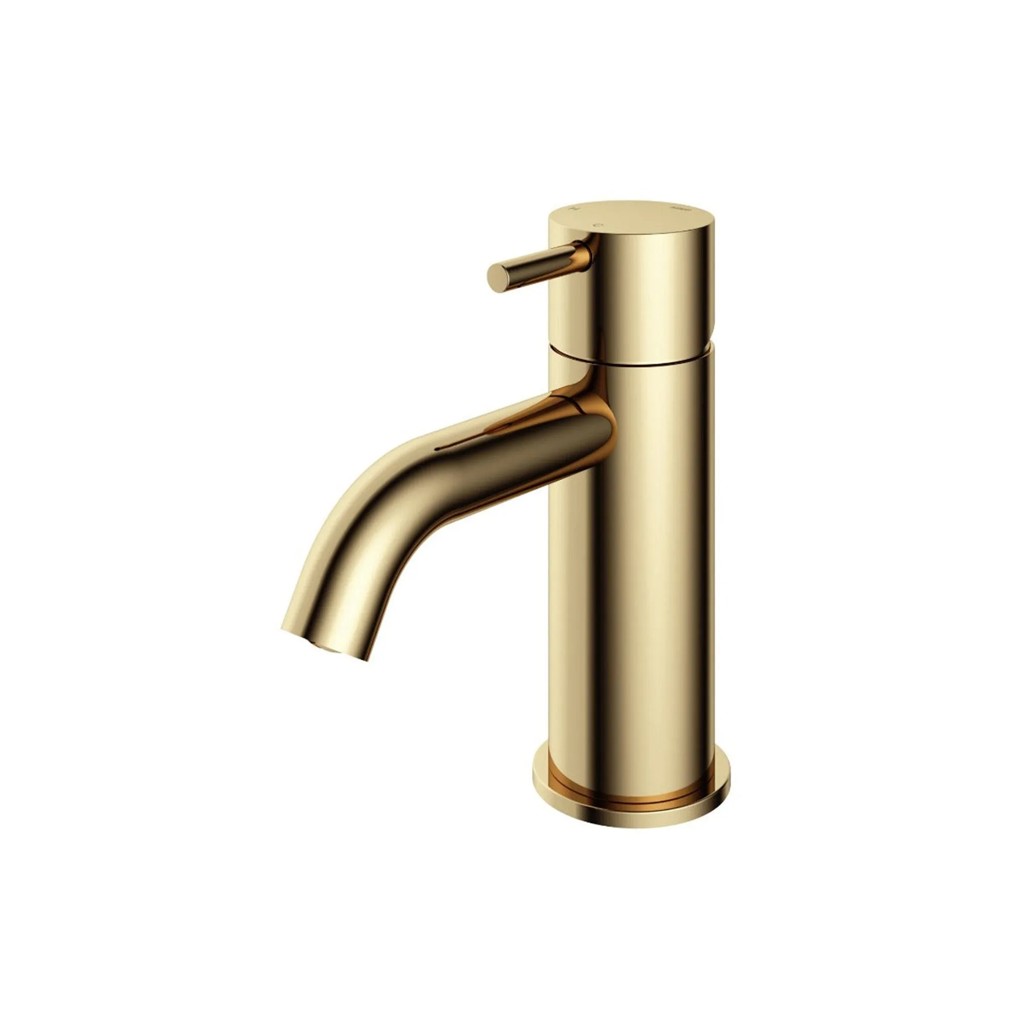 Cobber Basin Mixer Tap Curved Spout Monobloc