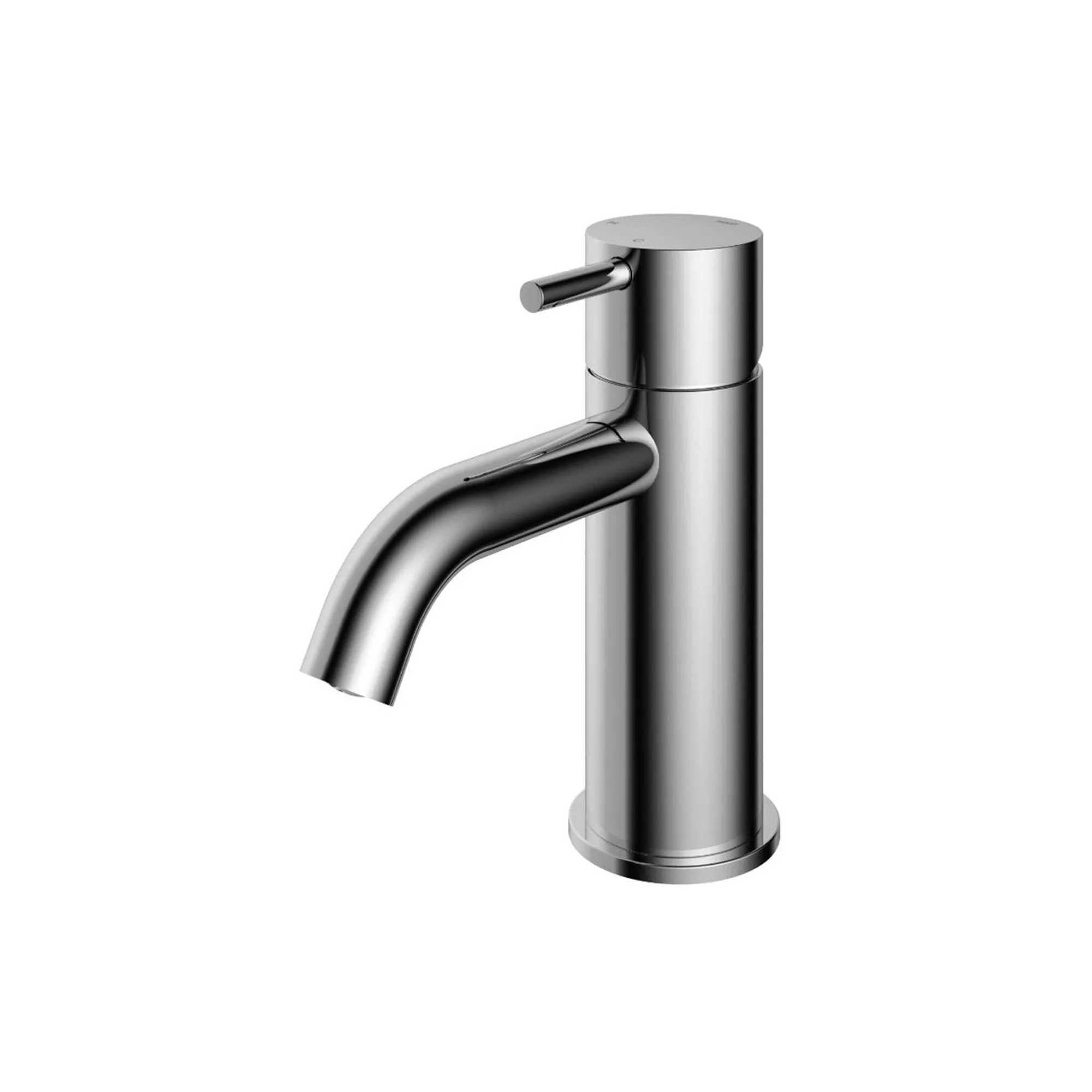 Cobber Basin Mixer Tap Curved Spout Monobloc