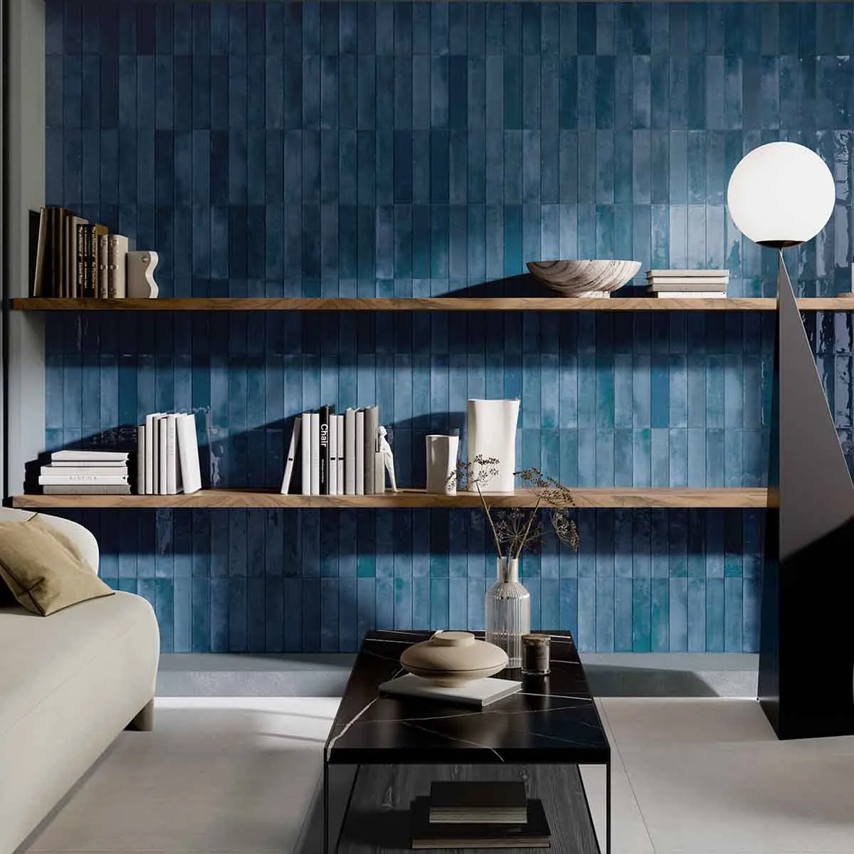 Colorado Blue Porcelain Tile 6x25cm Gloss