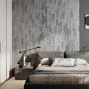 Colorado Light Grey Porcelain Tile 6x25cm Gloss