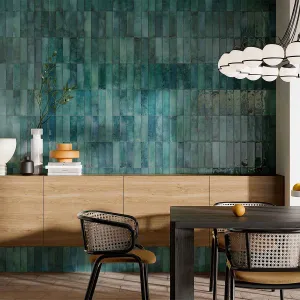 Colorado Sea Water Porcelain Tile 6x25cm Gloss
