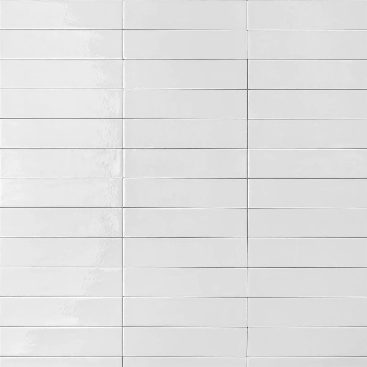 Colorado White Porcelain Tile 6x25cm Gloss