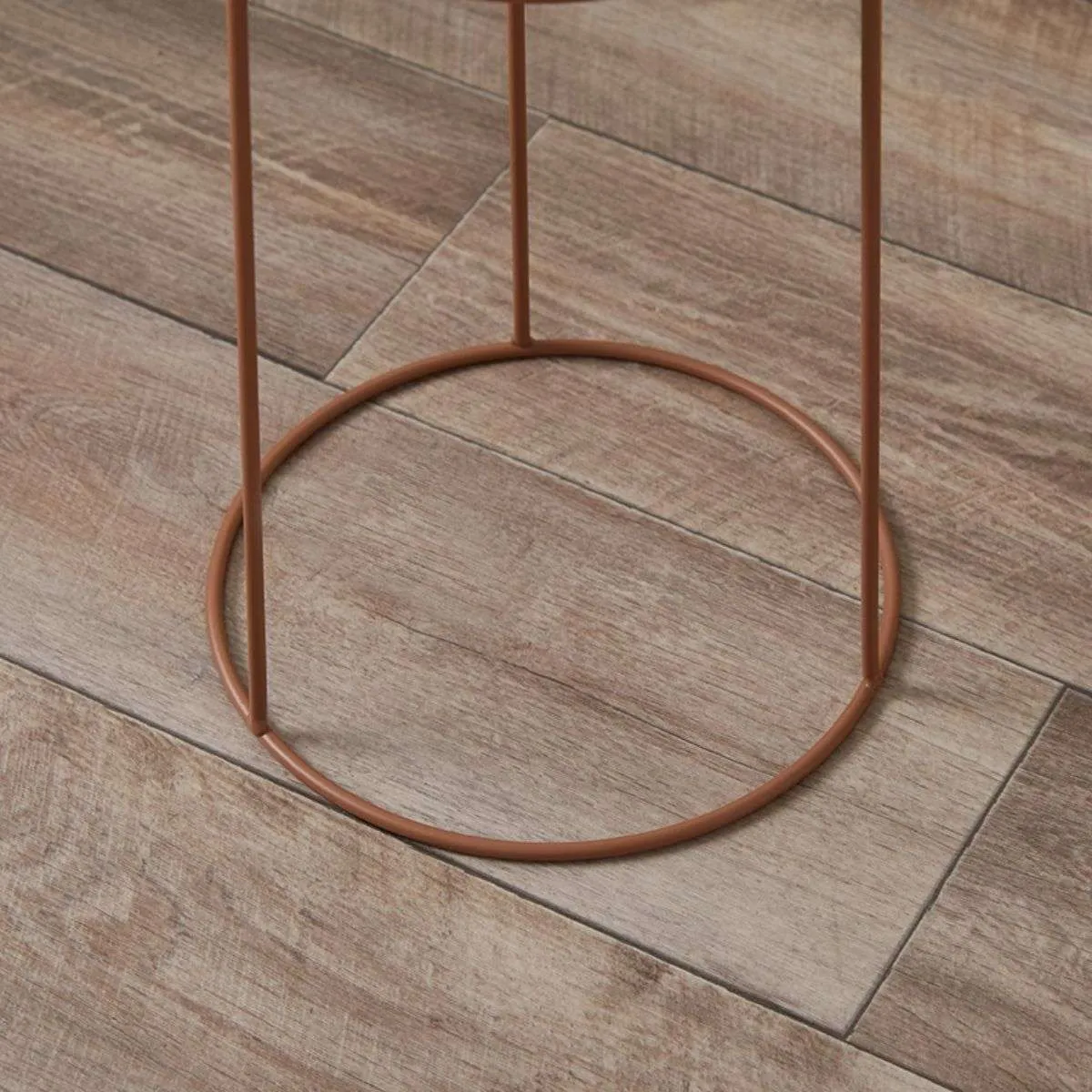 Constance Metal Plant Stand - Terracotta - Short Mocka