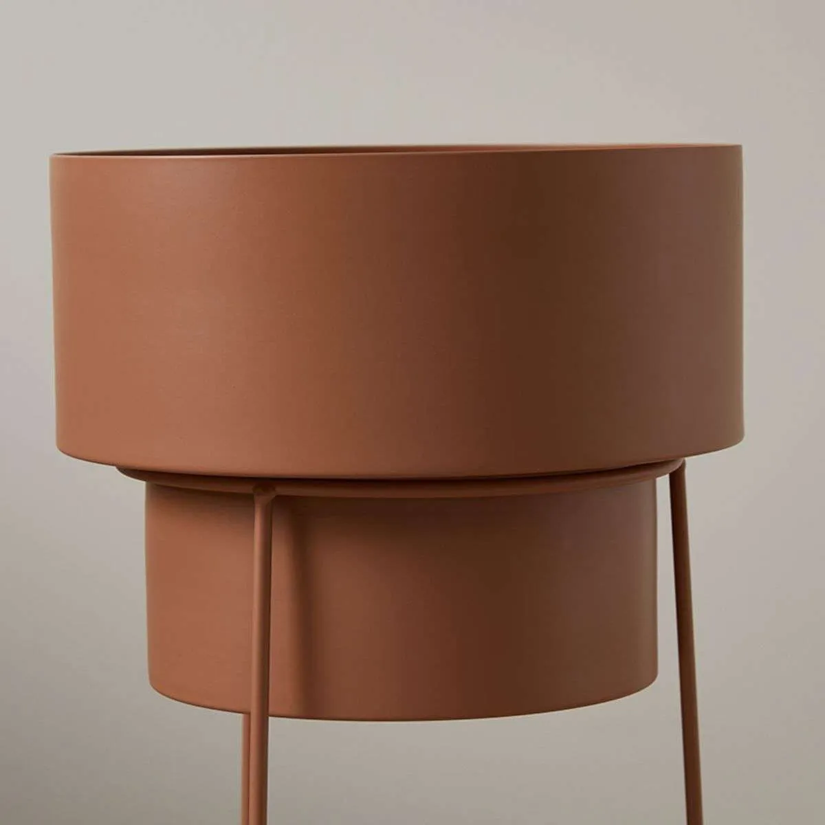 Constance Metal Plant Stand - Terracotta - Short Mocka