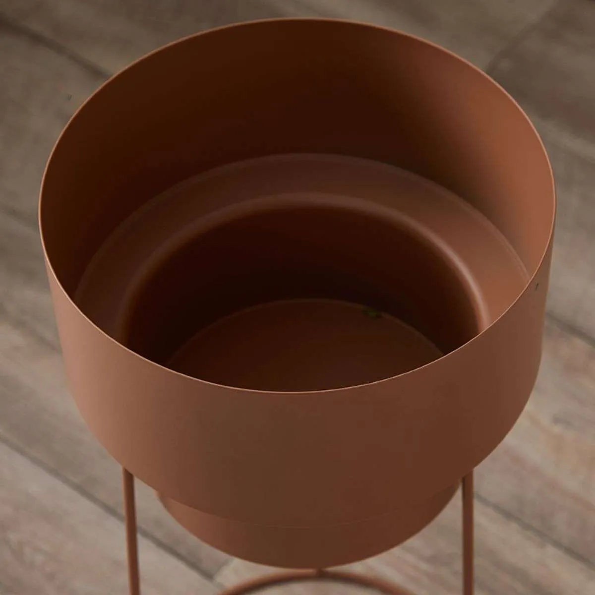 Constance Metal Plant Stand - Terracotta - Short Mocka