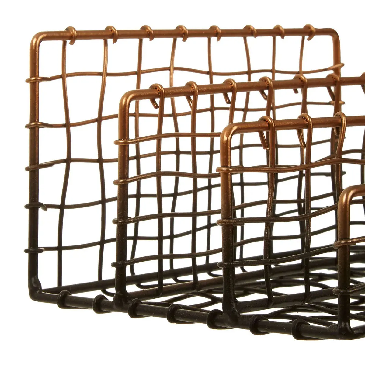 Copper And Black Metal Letter Rack Funky Chunky