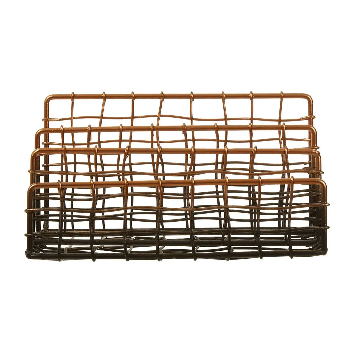Copper And Black Metal Letter Rack Funky Chunky