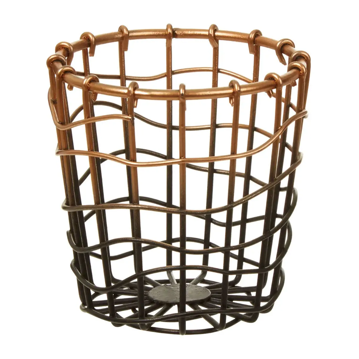 Copper And Black Metal Storage Pot Funky Chunky
