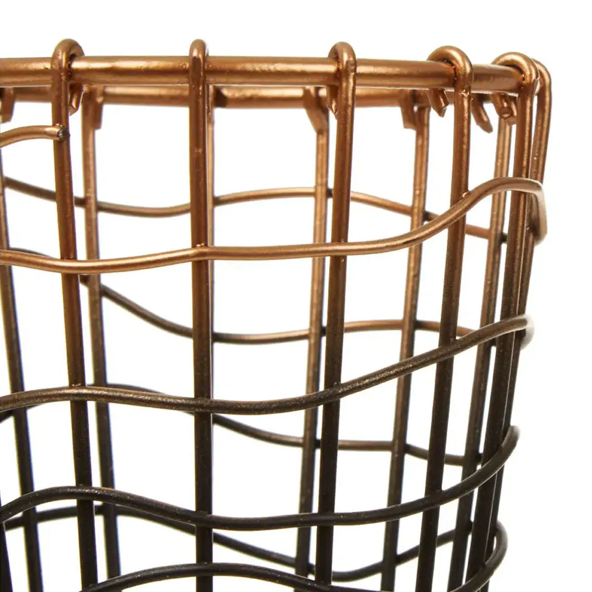 Copper And Black Metal Storage Pot Funky Chunky