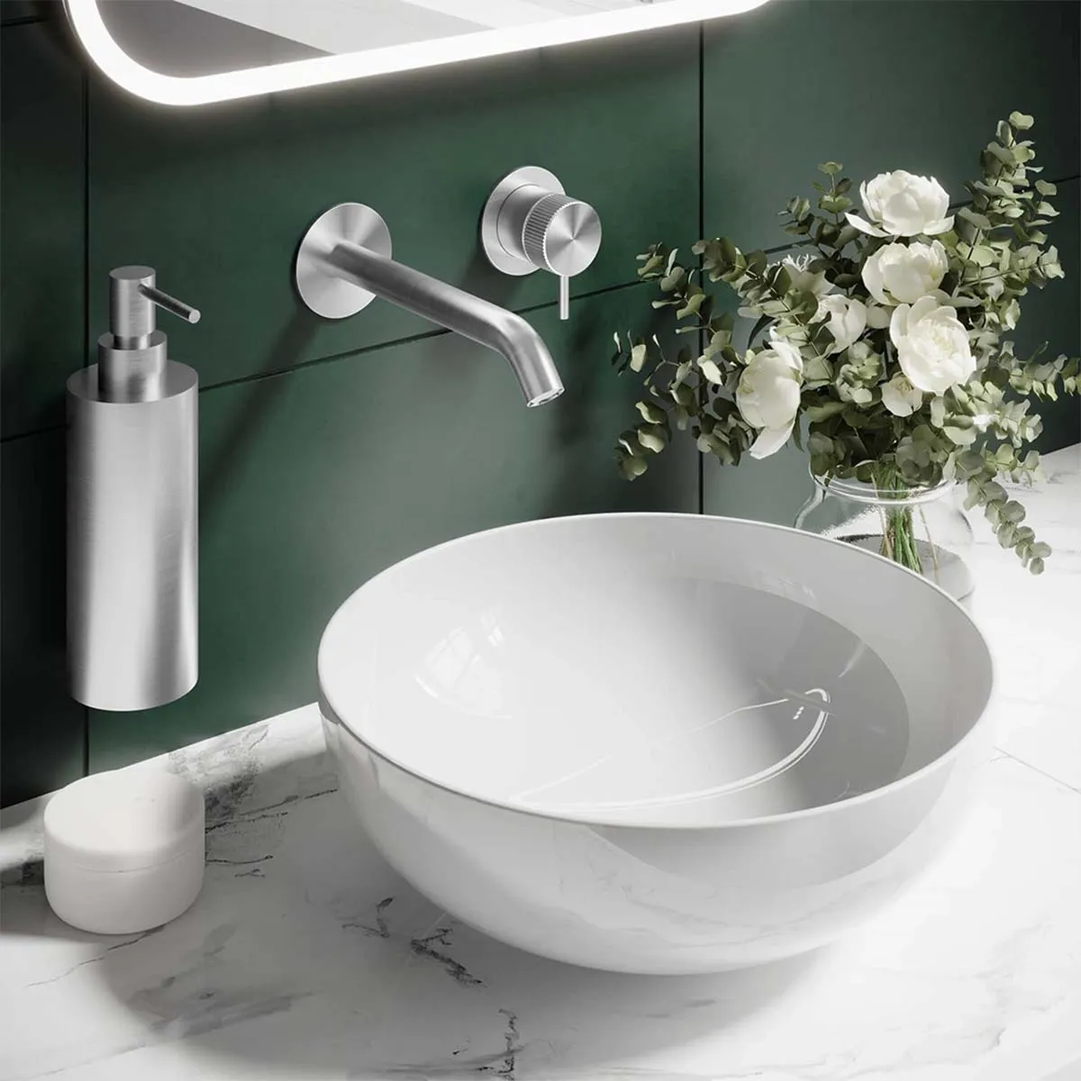 Crosswater 3ONE6 2 Hole Wall Mounted Basin Mixer Tap