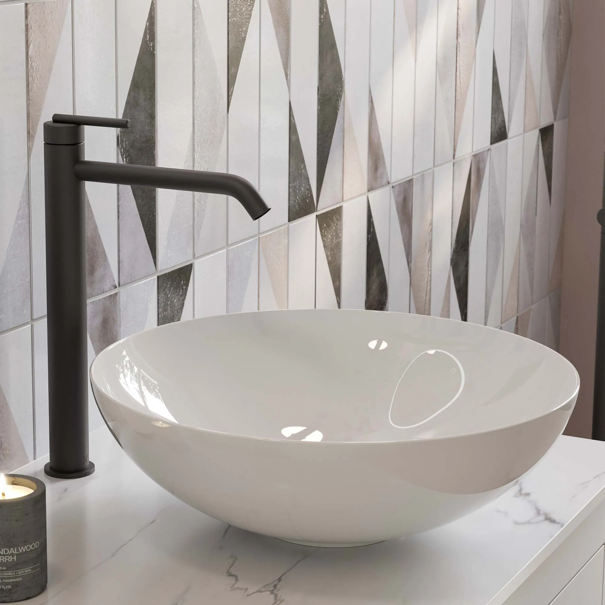 Crosswater 3ONE6 Lever Tall Mono Basin Mixer Tap