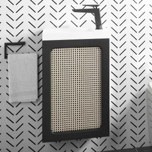 Crosswater Alo Rattan Cloakroom Vanity Unit With Basin