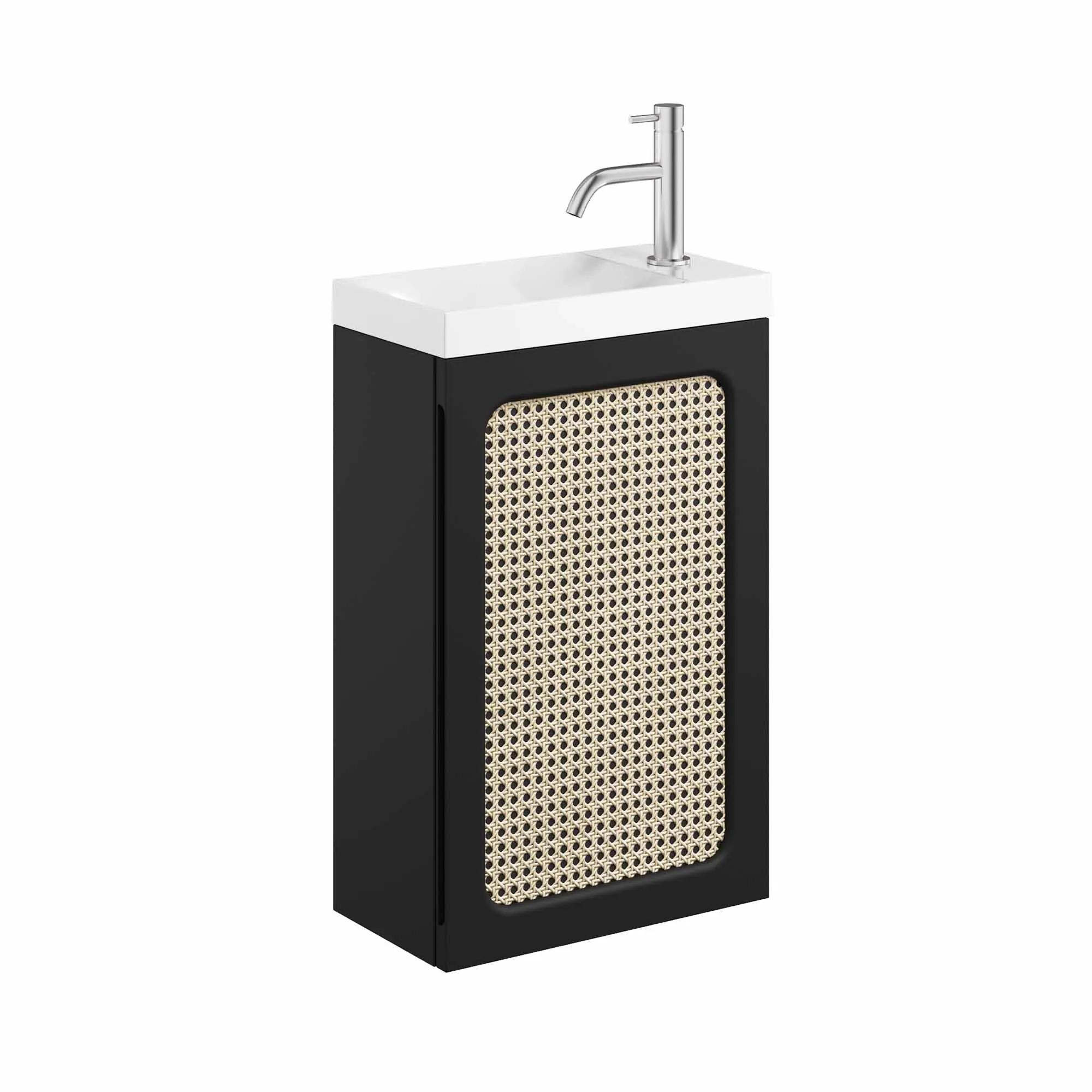 Crosswater Alo Rattan Cloakroom Vanity Unit With Basin