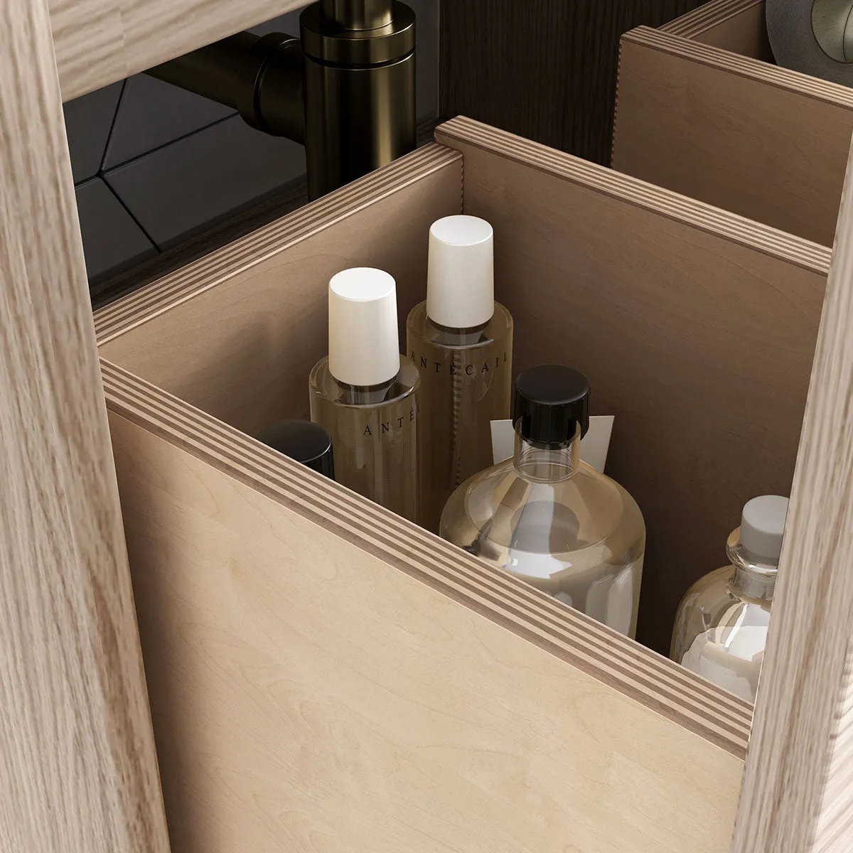 Crosswater Arena Steelwood Wall Hung 1-Drawer Vanity Unit With Ceramic Basin