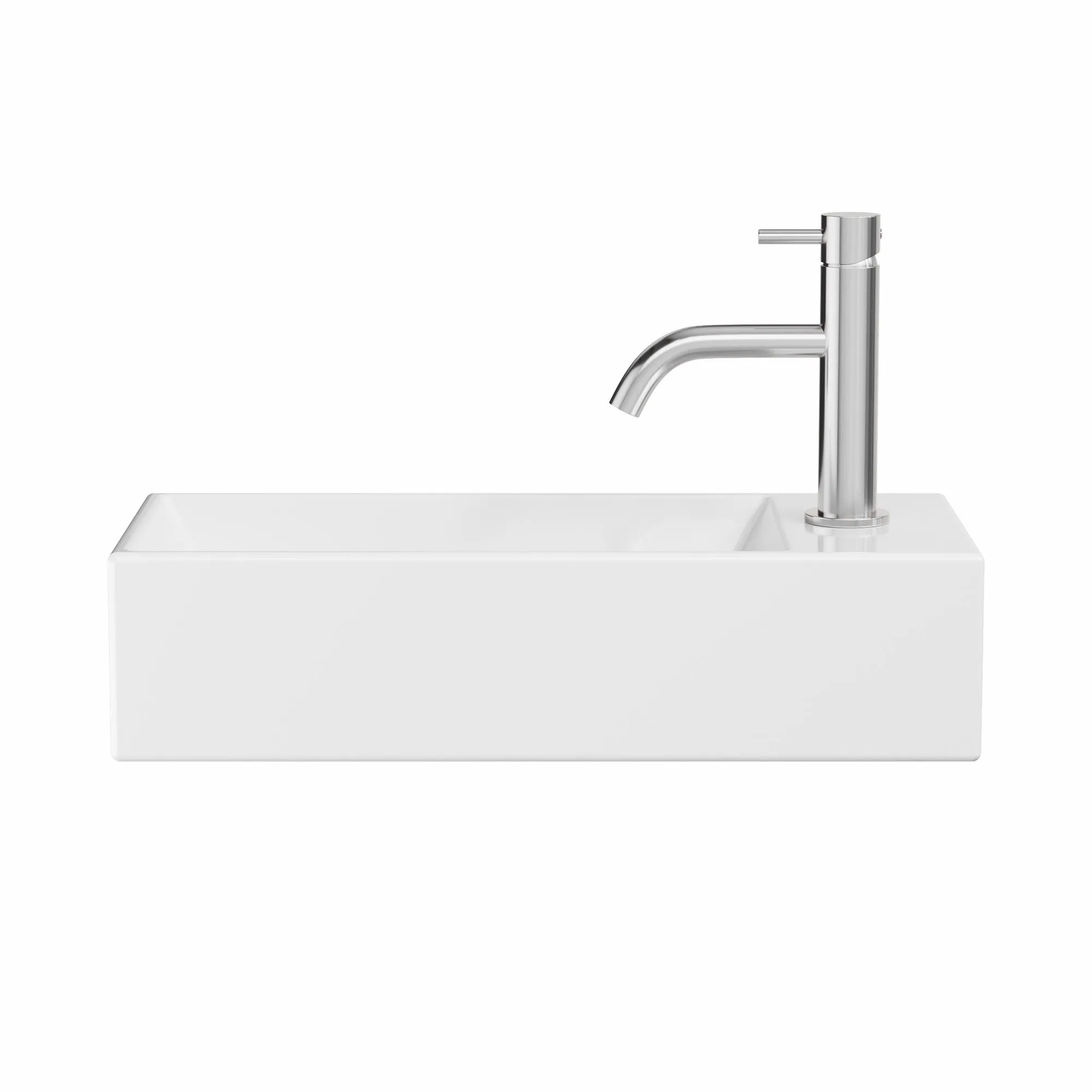 Crosswater Beck Cloakroom Washbasin - Gloss White