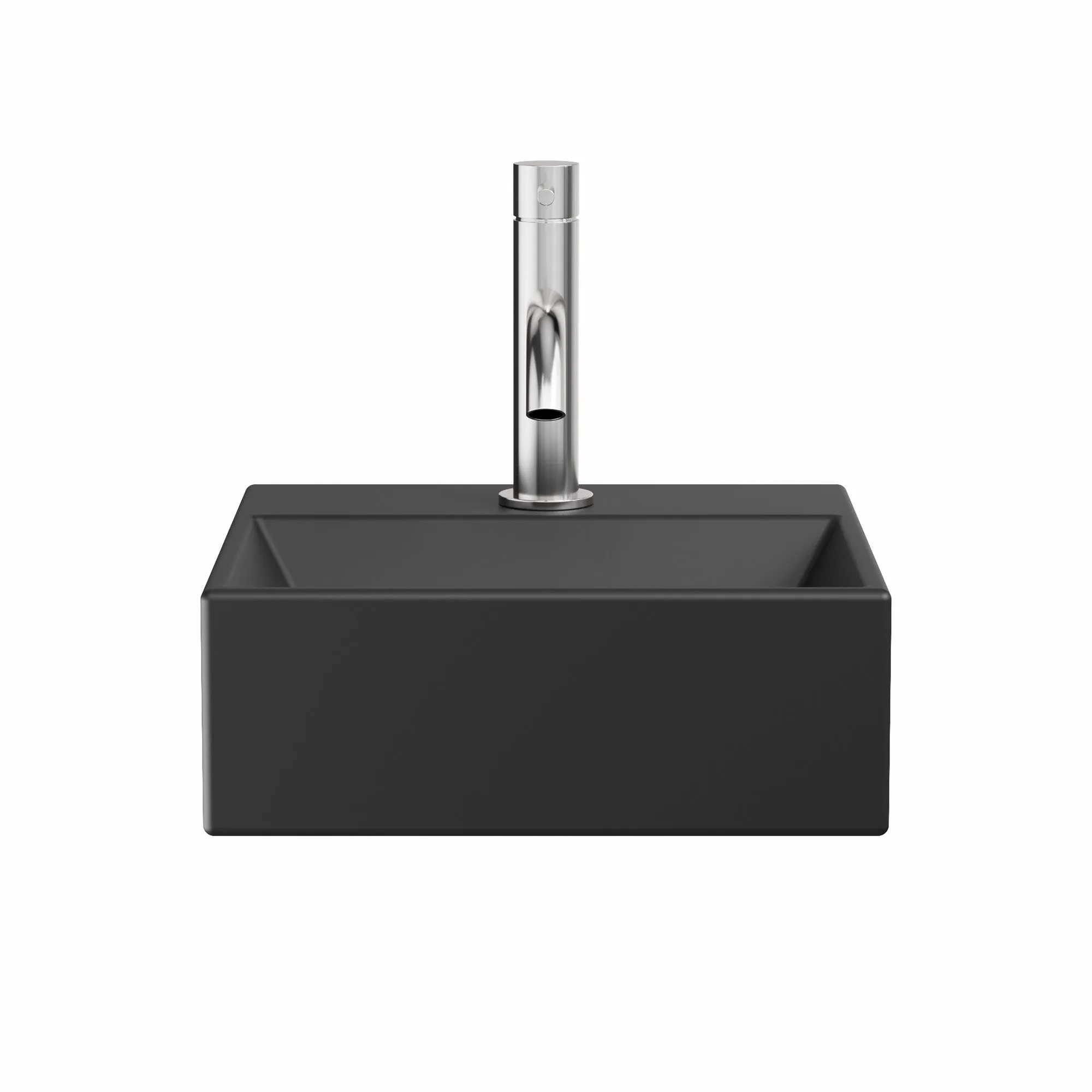 Crosswater Beck Cloakroom Washbasin - Matt Black