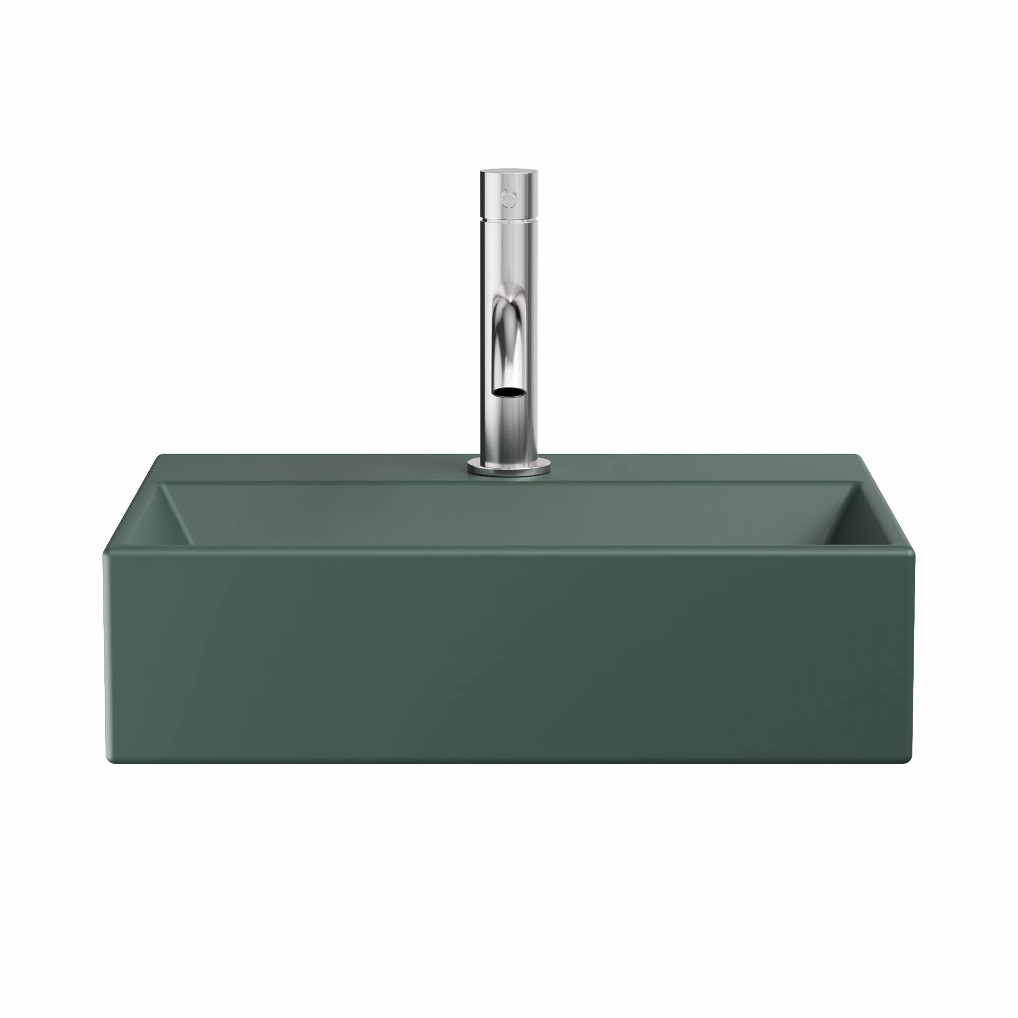 Crosswater Beck Cloakroom Washbasin - Matt Green