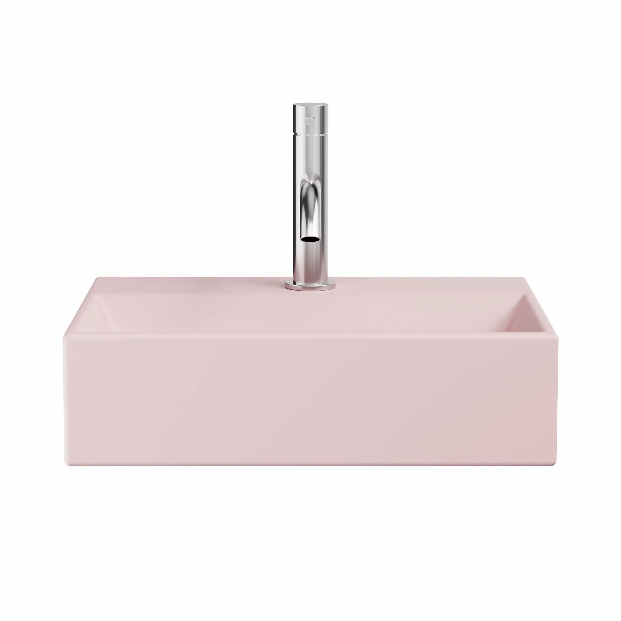 Crosswater Beck Cloakroom Washbasin - Matt Pink