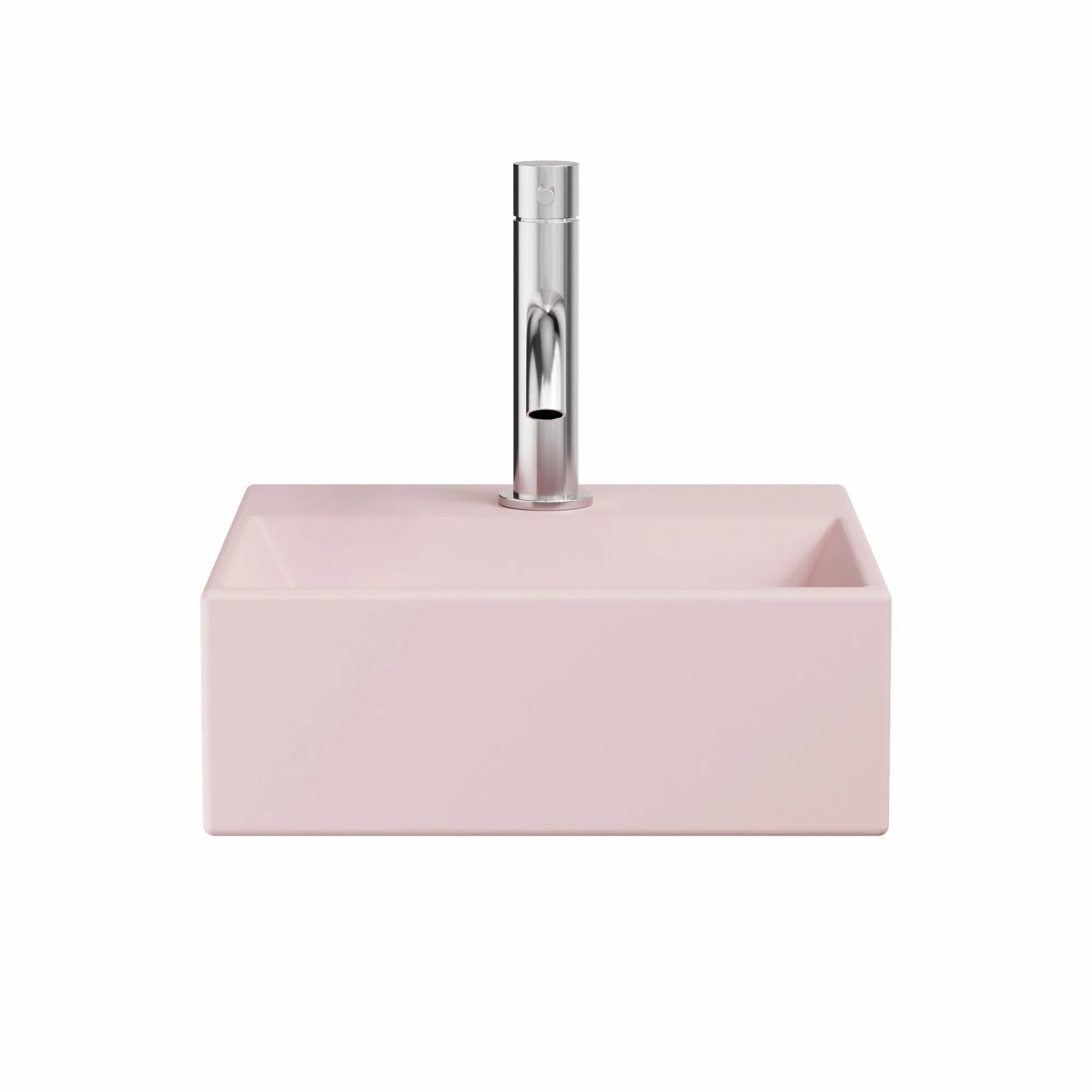 Crosswater Beck Cloakroom Washbasin - Matt Pink