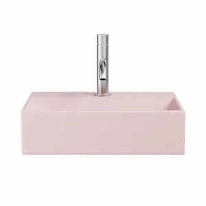 Crosswater Beck Cloakroom Washbasin - Matt Pink