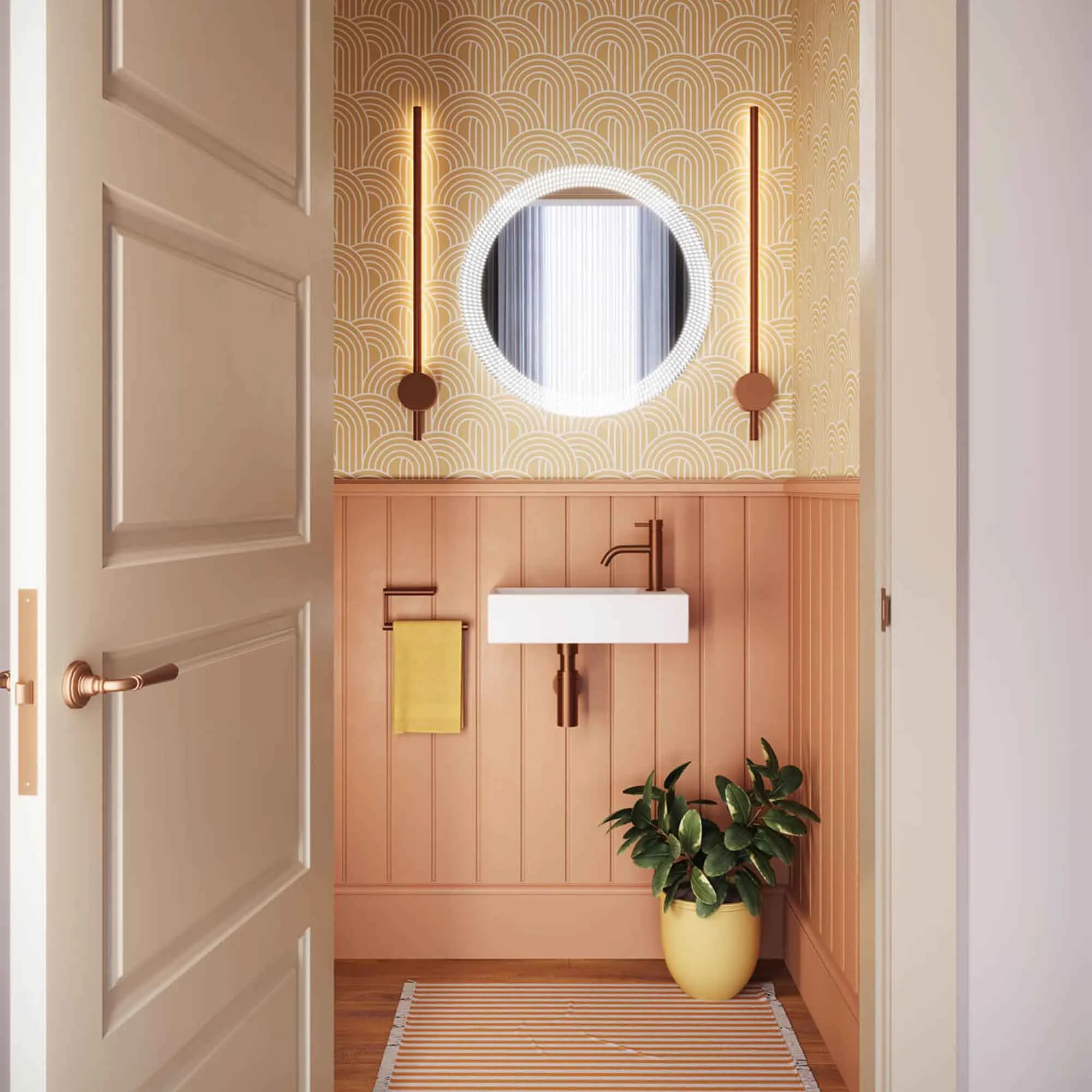 Crosswater Beck Cloakroom Washbasin - Matt White
