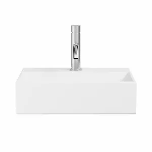 Crosswater Beck Cloakroom Washbasin - Matt White