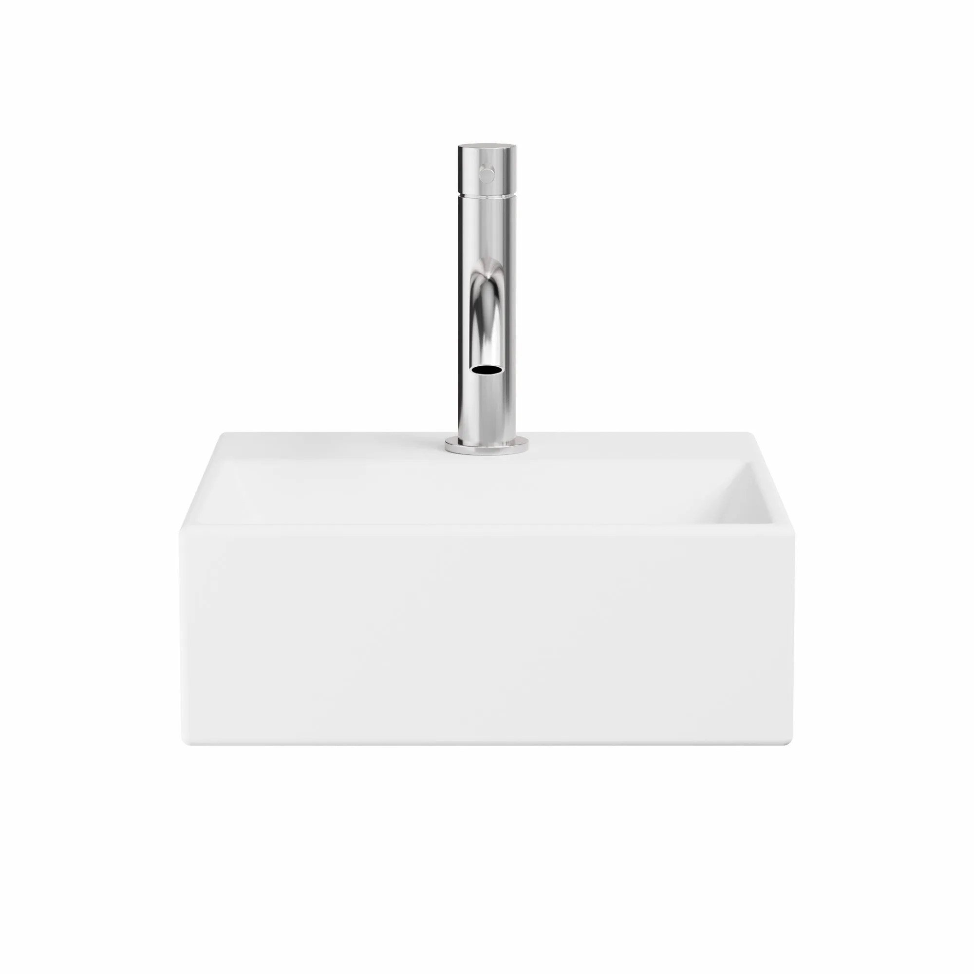 Crosswater Beck Cloakroom Washbasin - Matt White