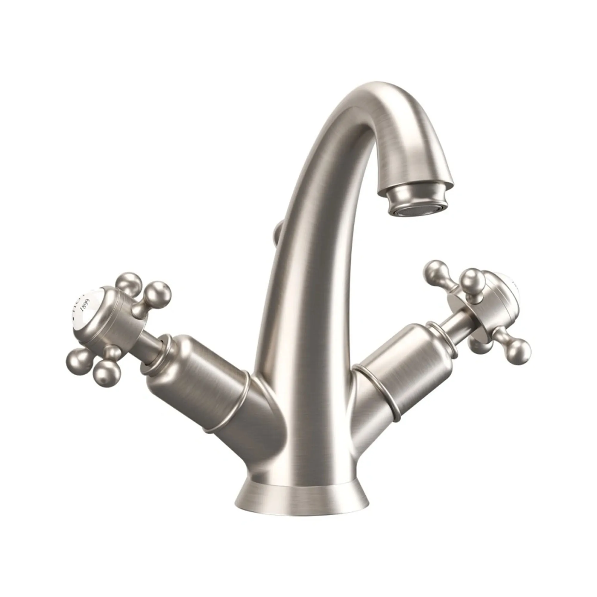 Crosswater Belgravia Crosshead Highneck Basin Mixer With Pop Up Waste