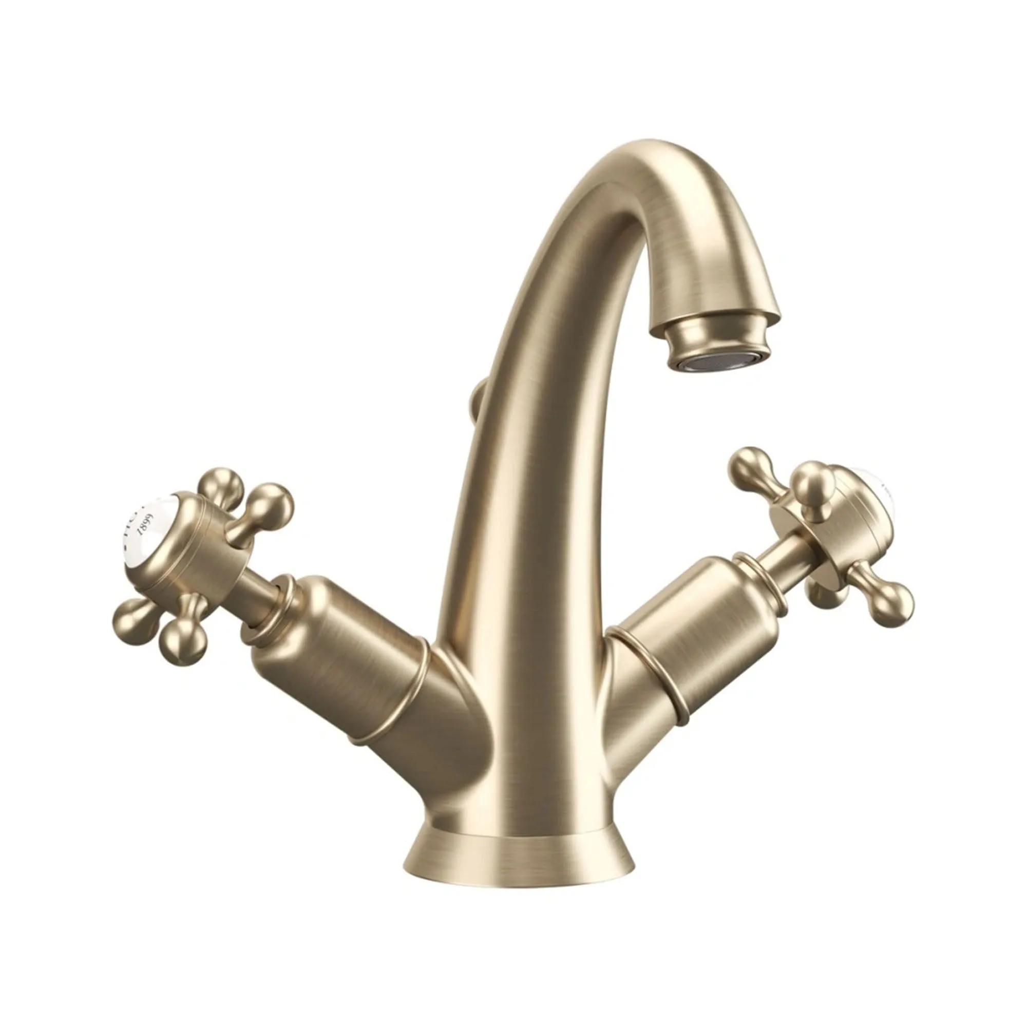 Crosswater Belgravia Crosshead Highneck Basin Mixer With Pop Up Waste