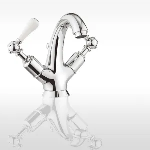Crosswater Belgravia Highneck Lever Basin Mono Mixer With Pop Up Waste - Chrome