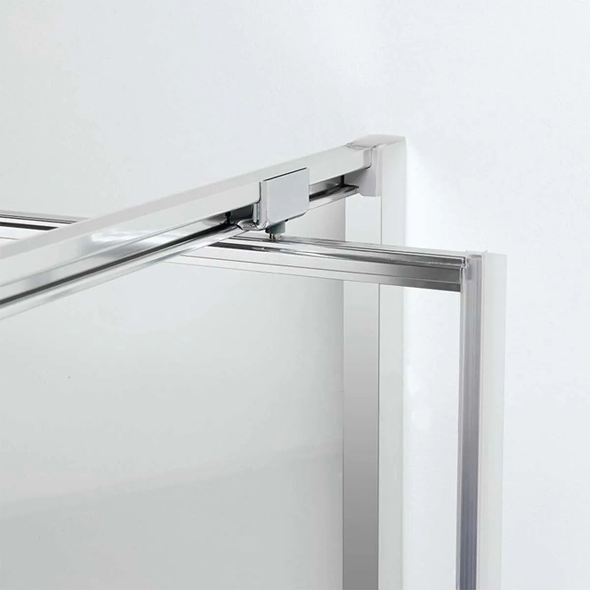 Crosswater Clear 6 Pivot Shower Door & Side Panel - Silver