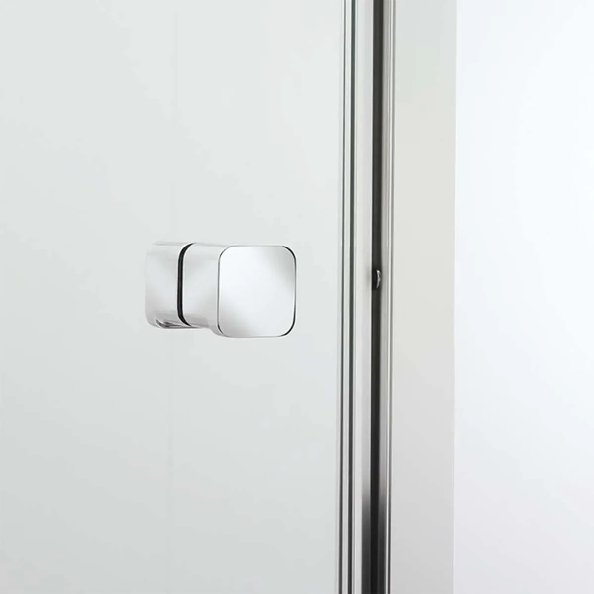 Crosswater Clear 6 Pivot Shower Door & Side Panel - Silver