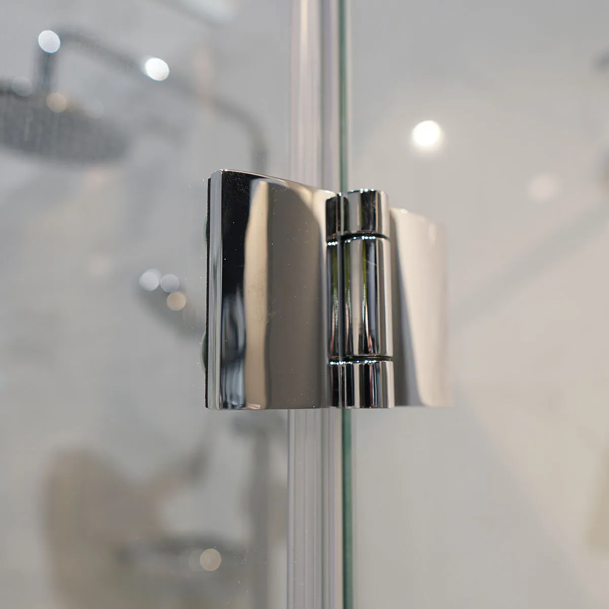 Crosswater DESIGN 8 Inline Hinged Shower Door & Optional Side Panel - Silver